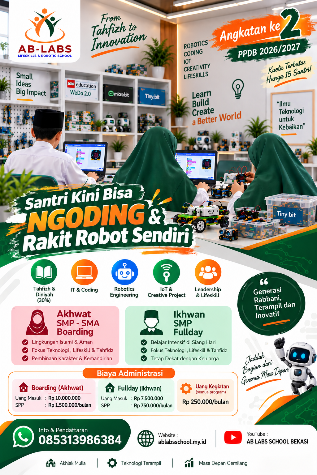 Brosur PPDB SMP AB LABS Tahun Ajaran 2027/2028